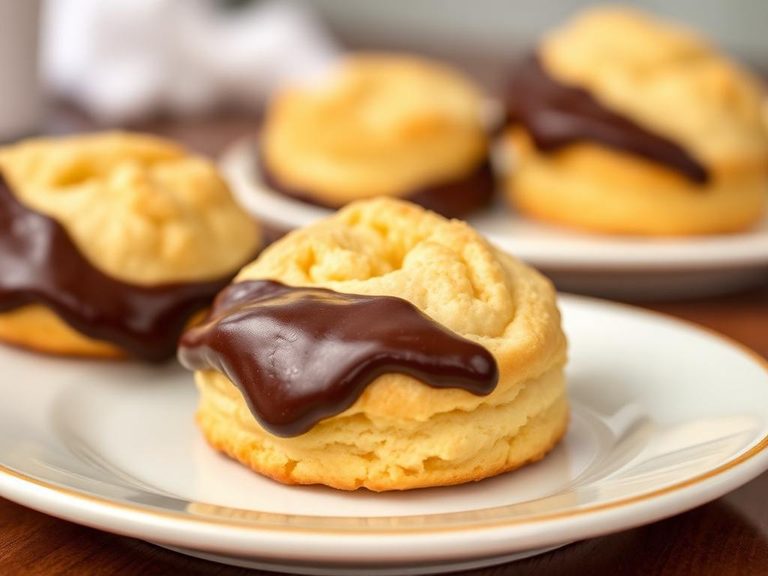 Chocolate-Dipped Butter Biscuit