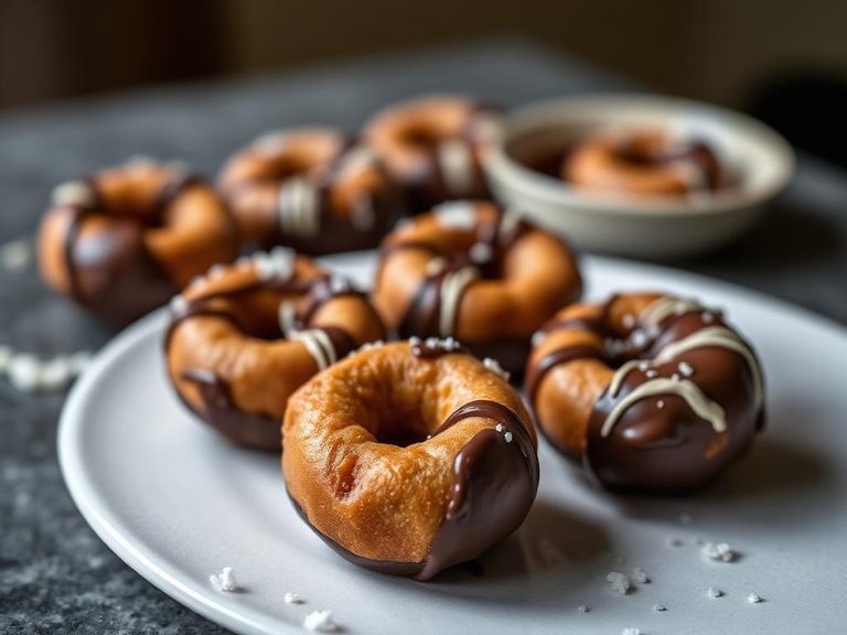 Chocolate-Dipped Doughnut Holes