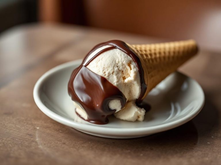 Chocolate Dipped Ice Cream Cone