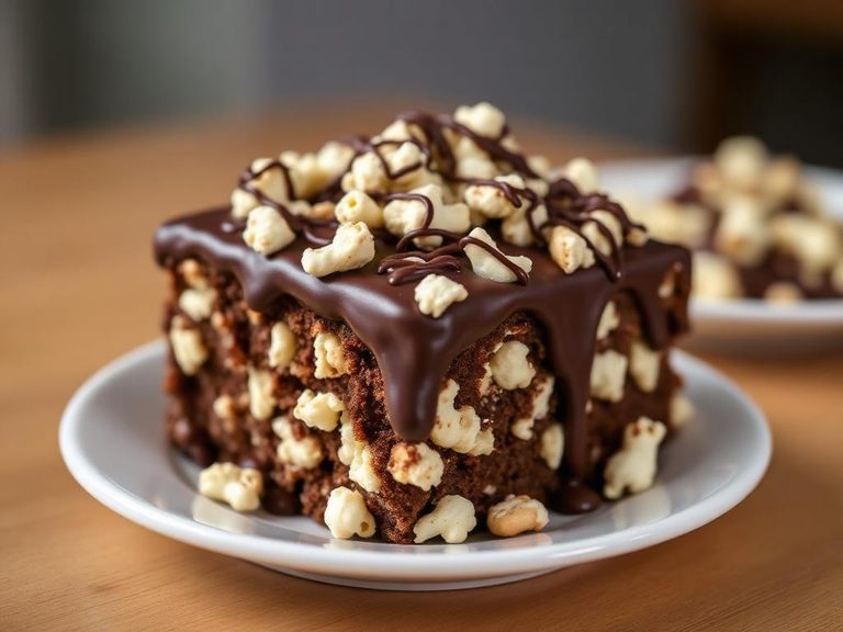 Chocolate-Dipped Popcorn Cake