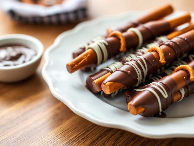 Chocolate-Dipped Pretzel Rods