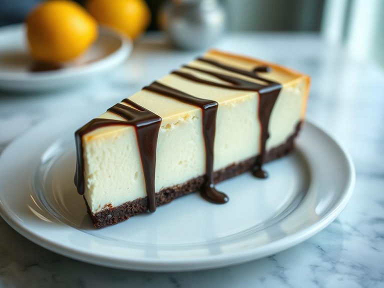 Chocolate drizzle for cheesecake