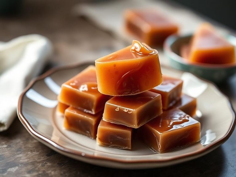 Chocolate-flavored caramel taffy