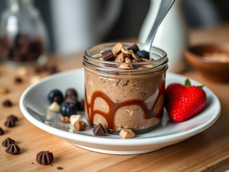 Chocolate-flavored Overnight Oats