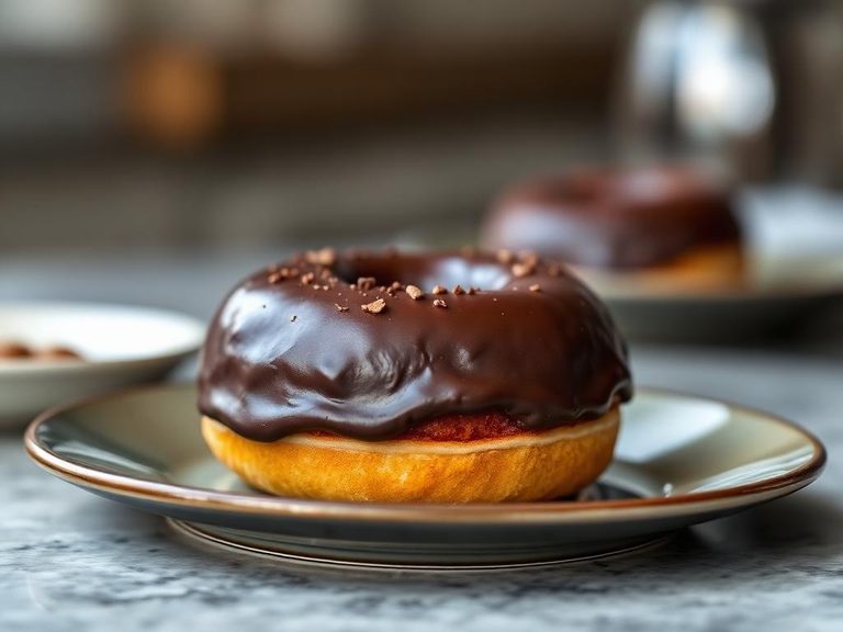 Chocolate Frosted Cake Doughnut