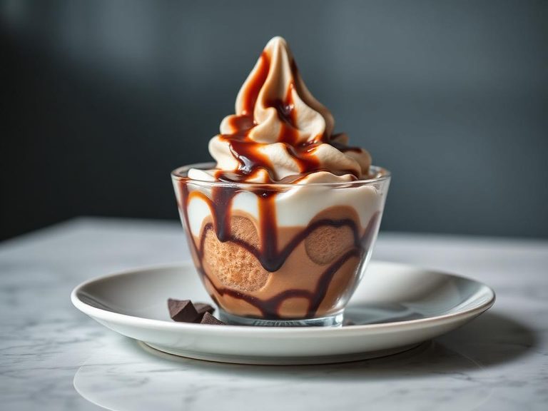 Chocolate Frozen Yogurt Sundae
