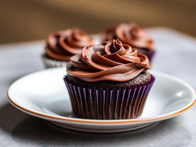 Chocolate fudge cupcake