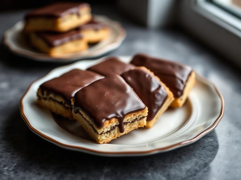 Chocolate-Glazed Shortbread