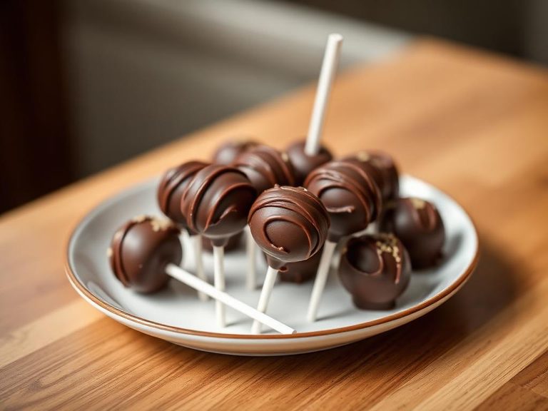 Chocolate lollipops