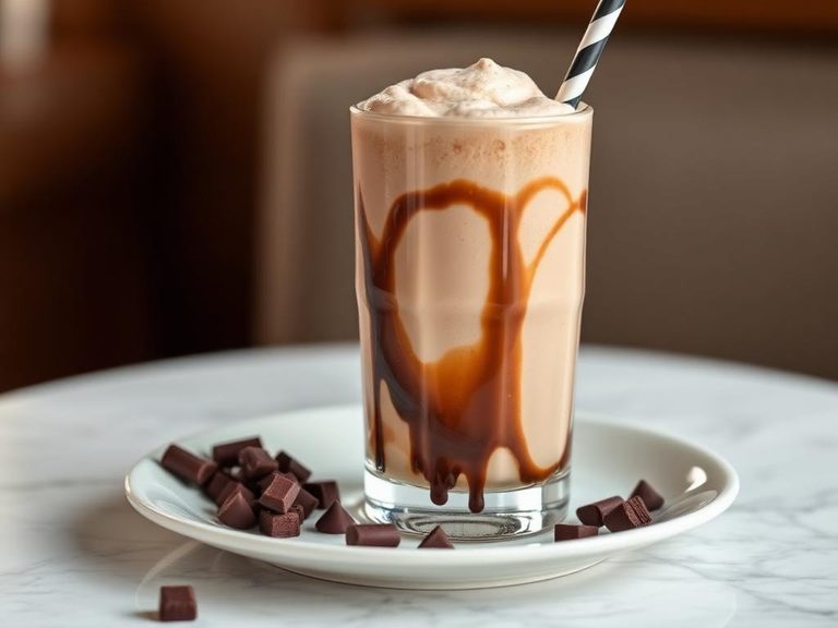 Chocolate malt milkshake thickener