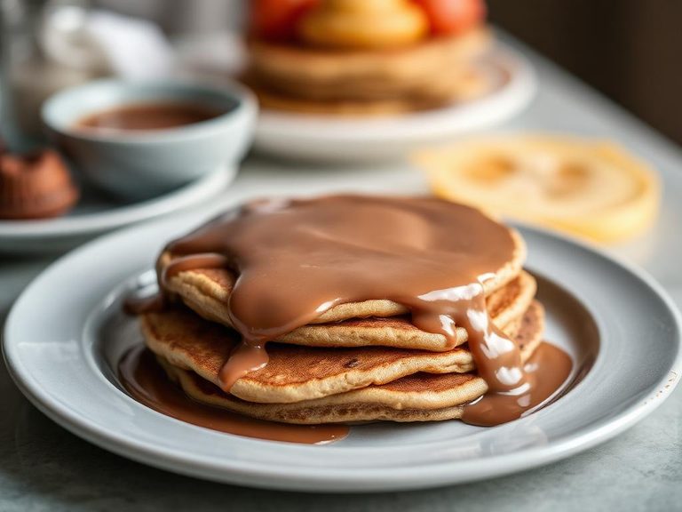 Chocolate milk pancake batter