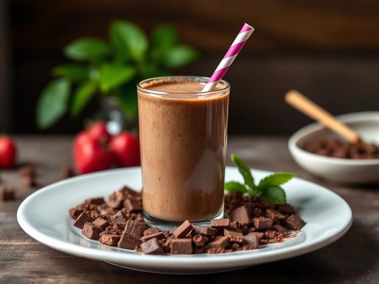 Chocolate milk smoothie base