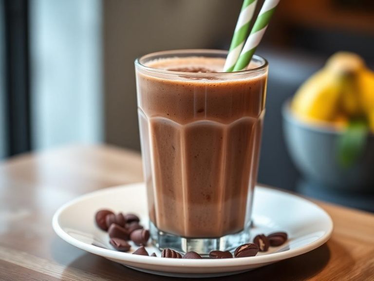 Chocolate milk smoothie