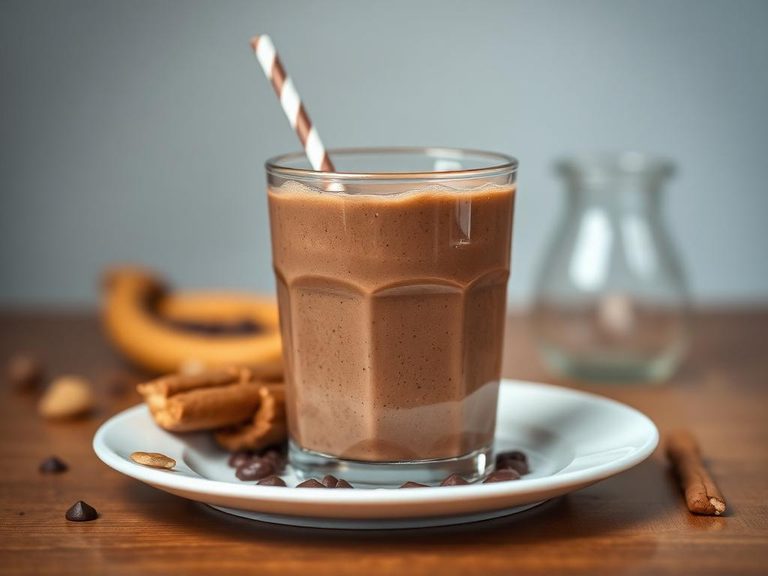 Chocolate peanut butter smoothie