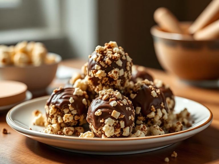 Chocolate Popcorn Balls