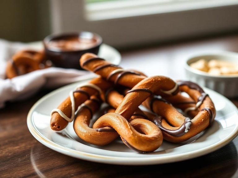 Chocolate pretzel twists