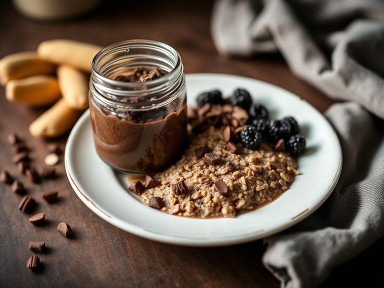 Chocolate Protein Overnight Oats