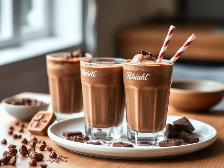 Chocolate protein shakes