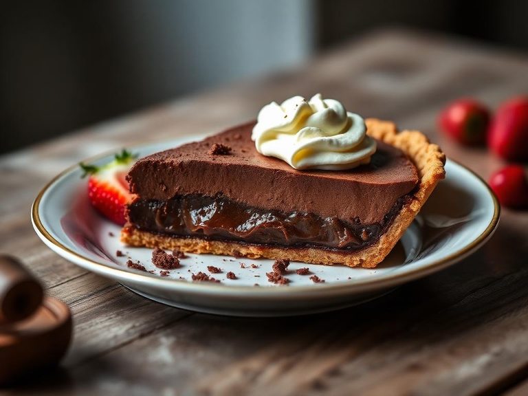 Chocolate pudding pie