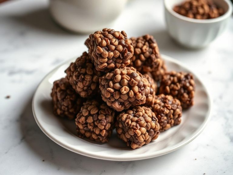 Chocolate Puffed Wheat Treats