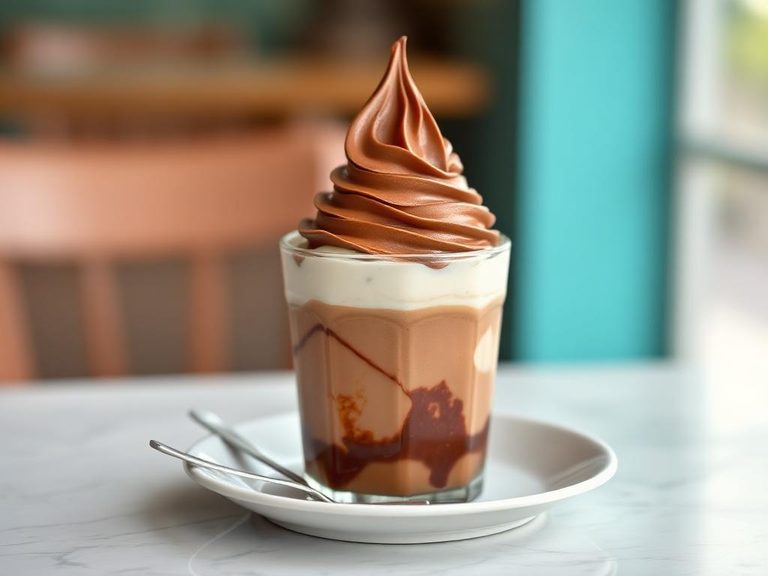 Chocolate Soft Serve Float
