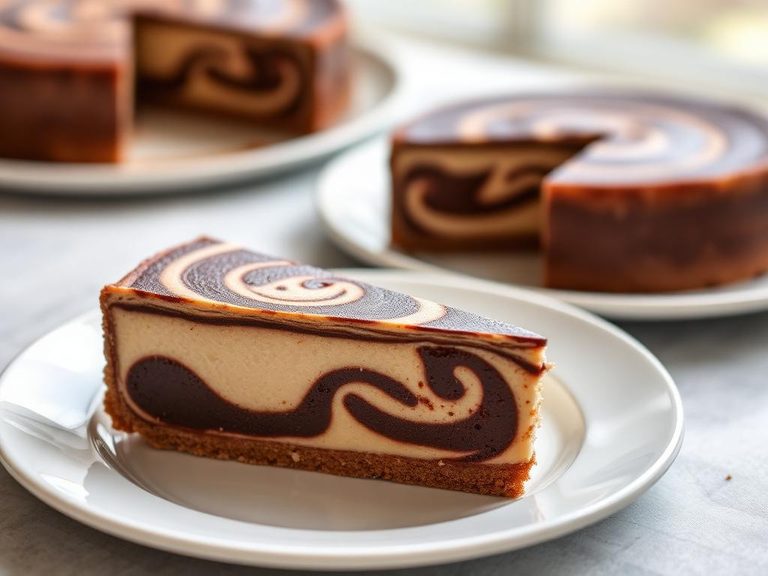 Chocolate swirl cheesecake
