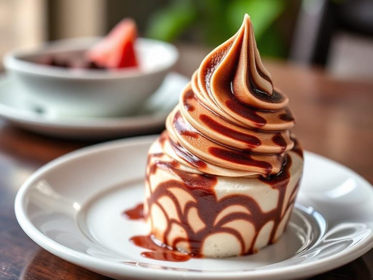 Chocolate Swirl Frozen Yogurt