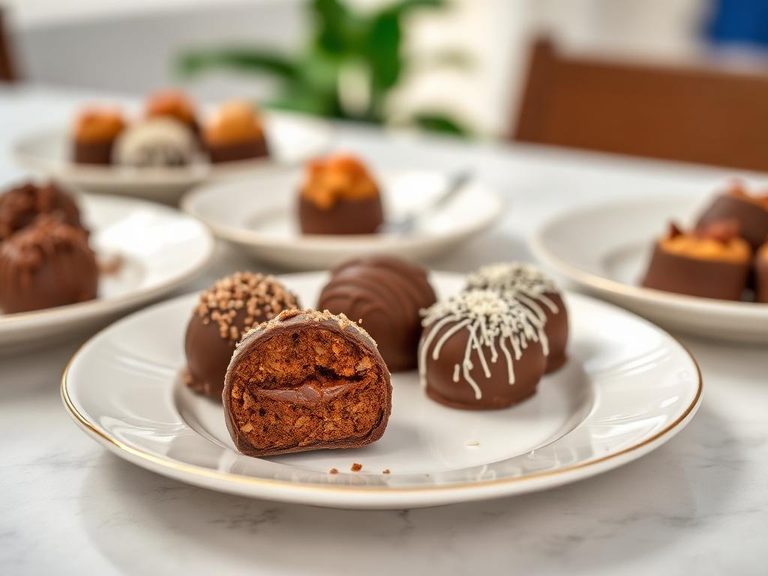 Chocolate truffles and pralines