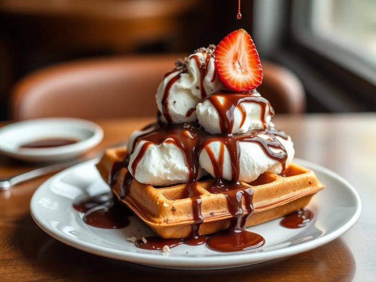 Chocolate Waffle Sundae