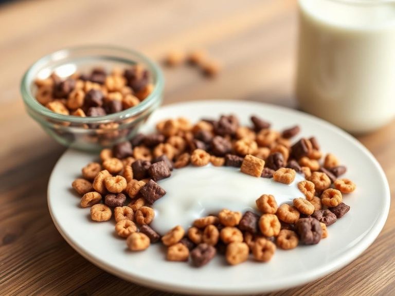 Chocolate Wheat Cereal with Milk