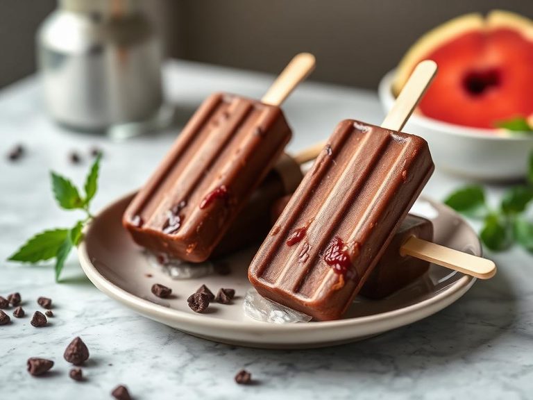 Chocolate Yogurt Popsicles