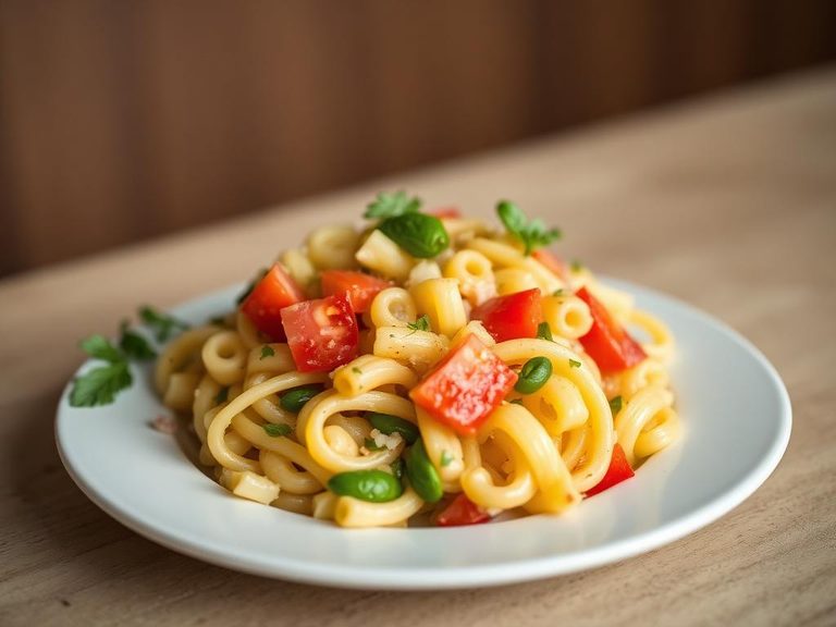 Chopped in pasta salad