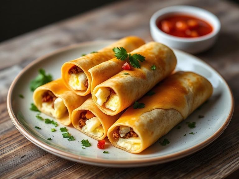 Chorizo and Egg Taquitos