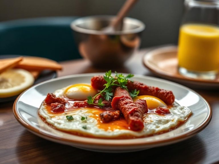 Chorizo con Huevos (Mexican breakfast with eggs)