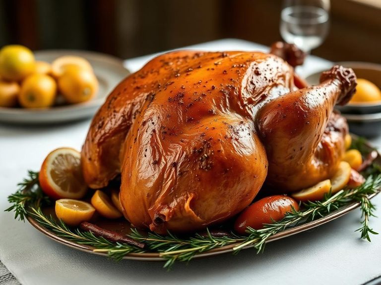 Cider-brined turkey