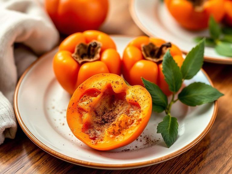 Cinnamon-Roasted Persimmons