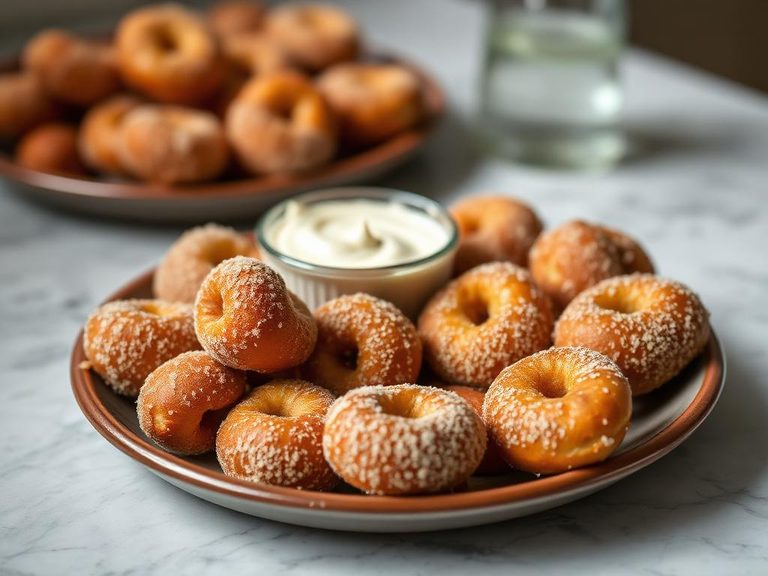 Cinnamon Sugar Pretzel Bites with Cream Cheese Dip