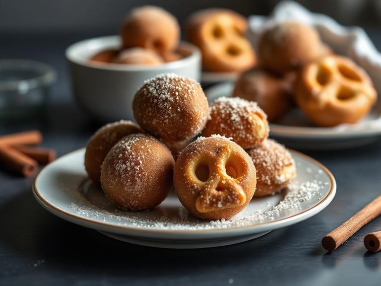 Cinnamon sugar pretzel bites