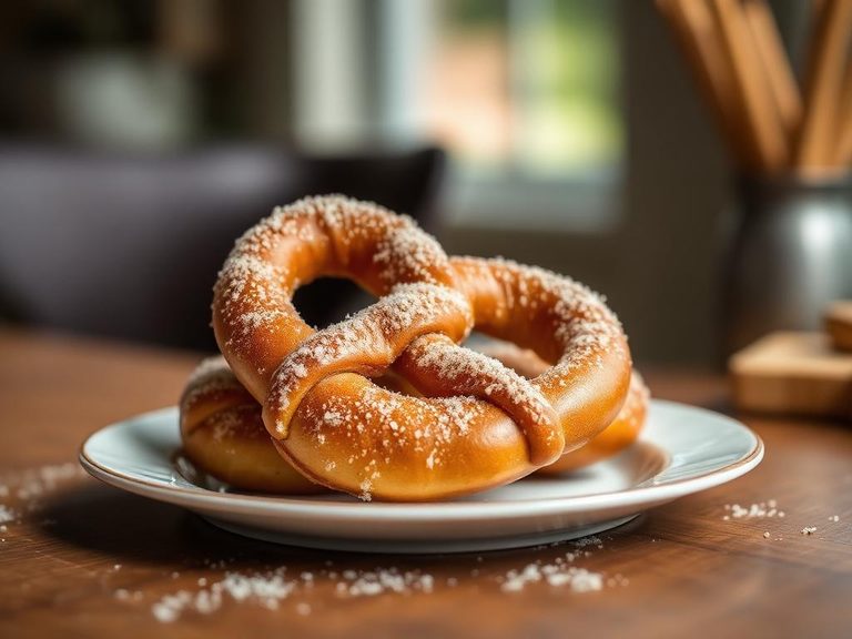 Cinnamon sugar pretzel