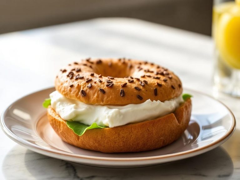 Cisco on a Bagel with Cream Cheese