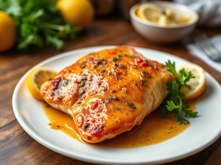 Citrus-glazed Chicken or Fish