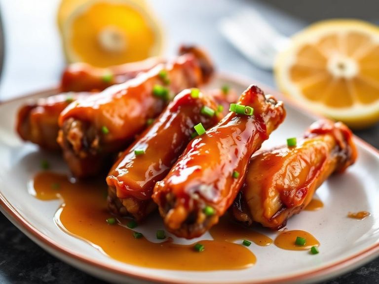 Citrus Glazed Chicken Wings