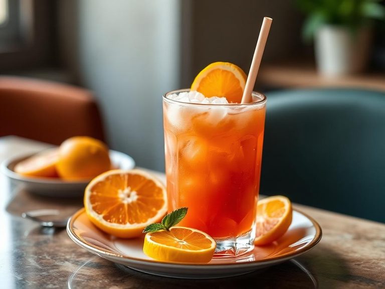 Citrus soda float