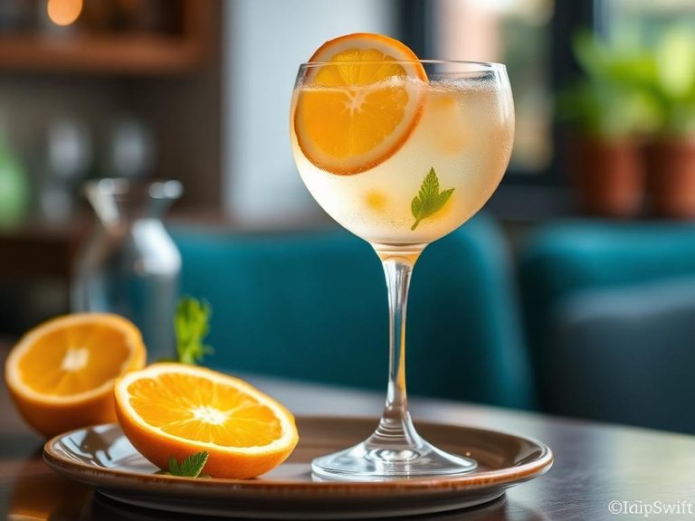 Citrus spritzer cocktail