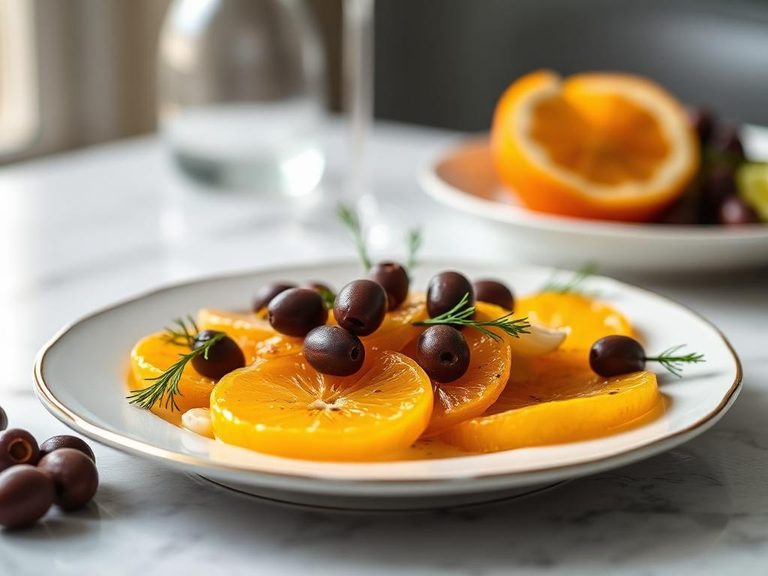 Citrus supremes with fennel and olives