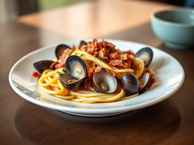 Clam and Bacon Pasta