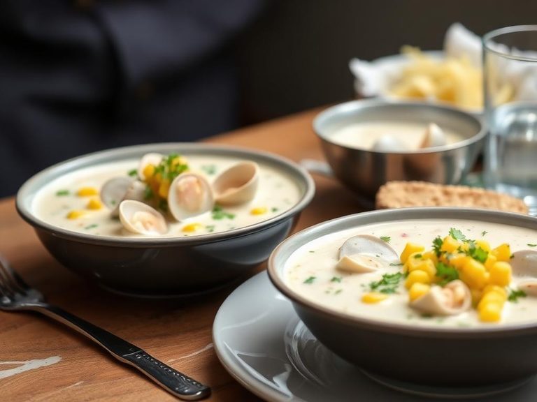 Clam Chowder with Corn