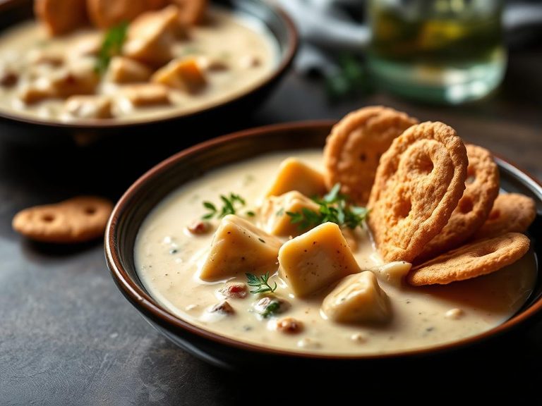 Clam Chowder with Oyster Crackers
