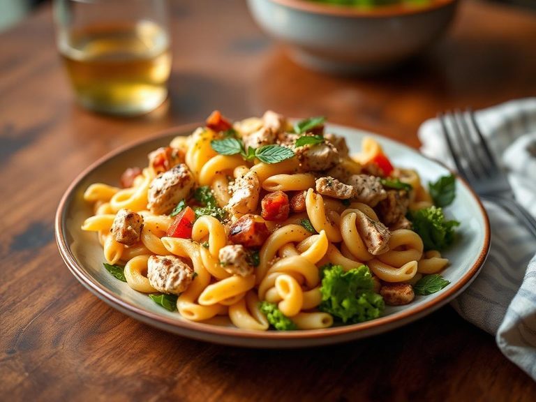 Classic American Chicken Pasta Salad
