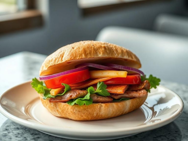 Classic American deli sandwich